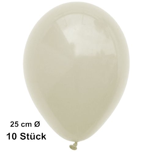 Guenstige_Luftballons_Elfenbein_25_cm_10_Stueck