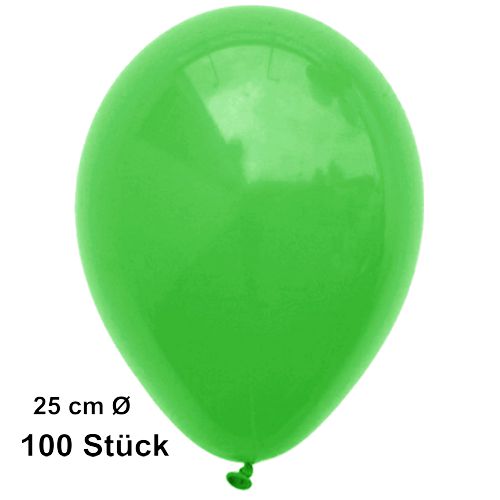 Guenstige_Luftballons_Gruen_25_cm_100_Stueck