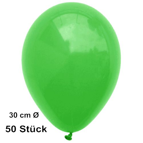 Luftballons-Grün, 28-30 cm, preiswert und günstig