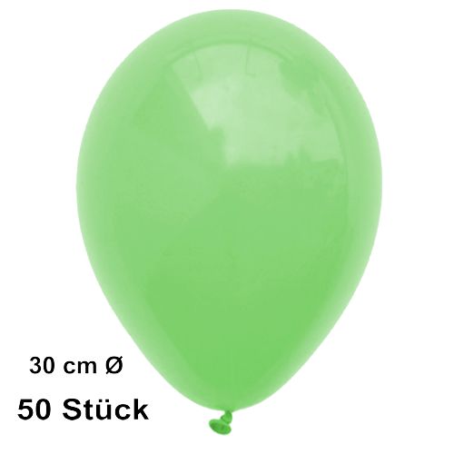 Luftballons-Mintgrün, 28-30 cm, preiswert und günstig