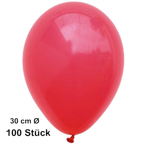 Luftballons-Rot, 28-30 cm, preiswert und günstig