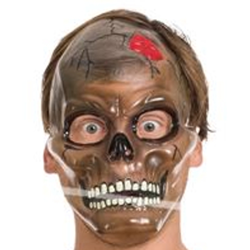 Halloween-Maske-Schaedel-tranparent-Party-Accessoire-Kostuemierung-Verkleidung-Totenkopf