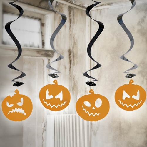 Halloween-Swirl-Dekoration-Halloween-Kuerbisse-Raumdeko-Partydeko
