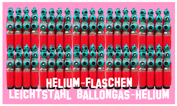 Helium in Leichtstahlflaschen