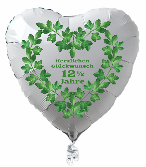 Herzballon-aus-Folie-zur-Petersilienhochzeit-Herzlichen-Glueckwunsch-12-einhalb-Jahre