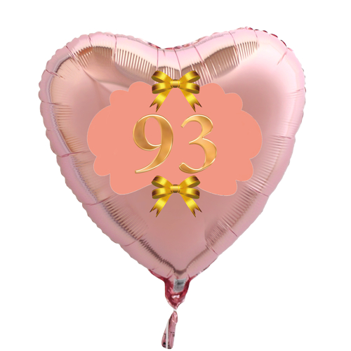 Herzluftballon-Rosegold-zum-93.-Geburtstag-Gold-Rosa-mit-Helium