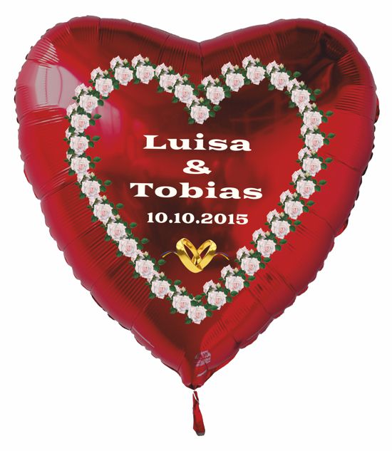 Herzluftballon-aus-Folie-in-Rot-zur-Hochzeit-mit-Namen des-Hochzeitpaares-Datum-des-Hochzeitstages-weisse-Rosen