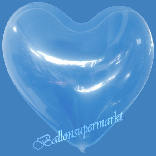 Herzluftballons-Transparent-30-cm-Dekoration-Ballon-Explosion-Popping-Balloon-Konfettiluftballon
