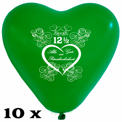 Herzluftballons-zur-Petersilienhochzeit-gruen-28-30-cm-10-Stueck