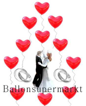 Luftballons Herzen im Ballonsupermarkt-Onlineshop