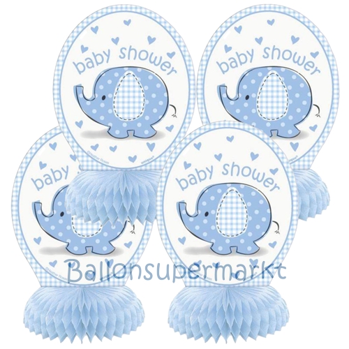 Honigwaben-Tischdekoration-Baby-Shower-Blue-Dekoration-zu-Geburt-Babyparty-Junge-hellblau