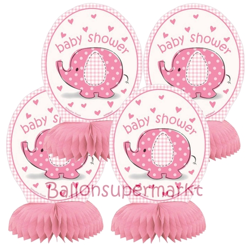 Honigwaben-Tischdekoration-Baby-Shower-Pink-Dekoration-zu-Geburt-Babyparty-Maedchen-rosa