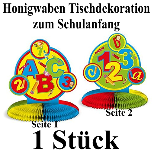 Honigwaben-Tischdekoration-zum-Schulanfang-1.-Schultag