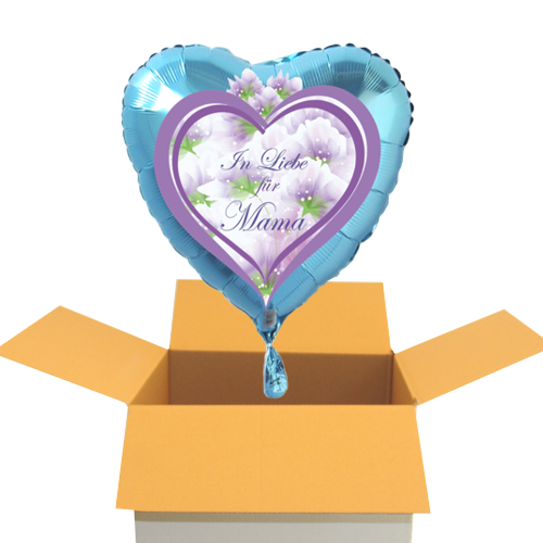 In-Liebe-fuer-Mama-Herzluftballon-hellblau-45-cm-zum-Muttertag-inklusive-Helium-im-Karton
