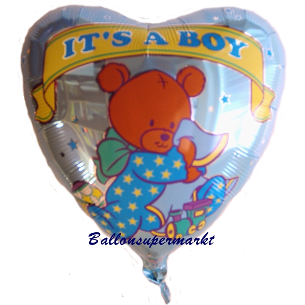 Luftballon-Folienballon-Geburt-Taufe-Boy-Junge