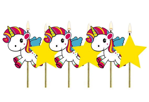 Kerzen-Einhorn-zum-Geburtstag-Kindergeburtstag-Kuchendekoration-Unicorn