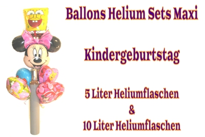 Ballons Helium Sets Maxi Kindergeburtstag