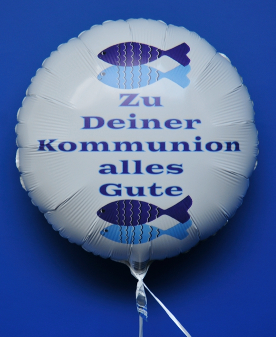 Kommunions-Luftballon-Weiss