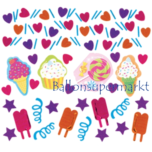 Konfetti-Candy-Shop-Tischdekoration-Mottoparty-Candy-Bar-Sweet-Shop-Kindergeburtstag