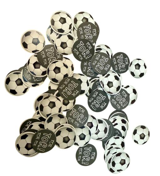 Tischkonfetti-Fussball-Tischdekoration-Kindergeburtstag-Geburtstag-Mottoparty-Fussballparty Tischkonfetti-Fussball-Tischdekoration-Kindergeburtstag-Geburtstag-Mottoparty-Fussballparty