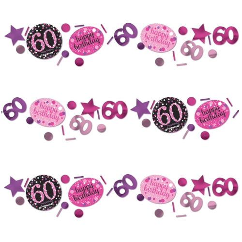 Konfetti-Pink-Celebration-60-Tischdekoration-zum-60.-Geburtstag-Fest-Feier