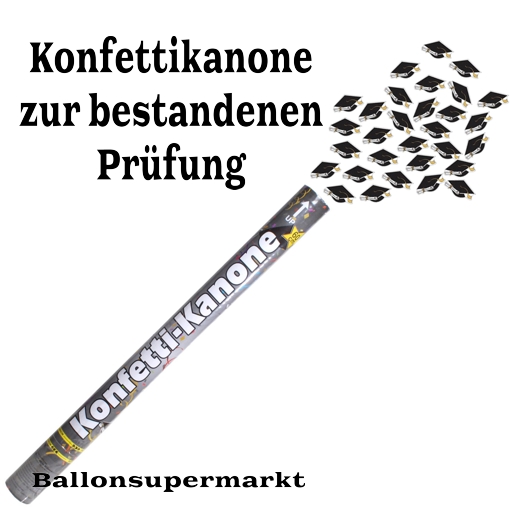 Konfettikanone-Pruefung-bestanden-Konfetti-Shooter-zu-Abitur-Diplom-Bachelor-Master-Promotion-Dekoration