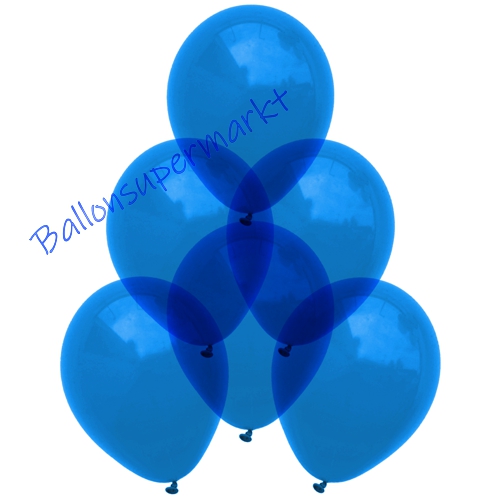 Kristall-Luftballons-Blau-30-cm-Ballons-aus-Natur-Latex-zur-Dekoration