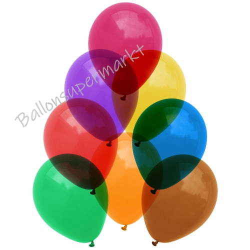 Kristall-Luftballons-Bunt-gemischt-30-cm-Ballons-aus-Natur-Latex-zur-Dekoration