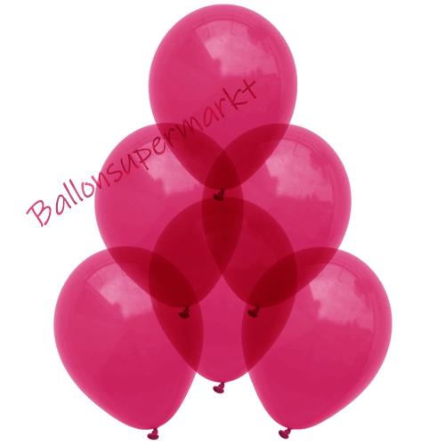 Kristall-Luftballons-Burgund-30-cm-Ballons-aus-Natur-Latex-zur-Dekoration
