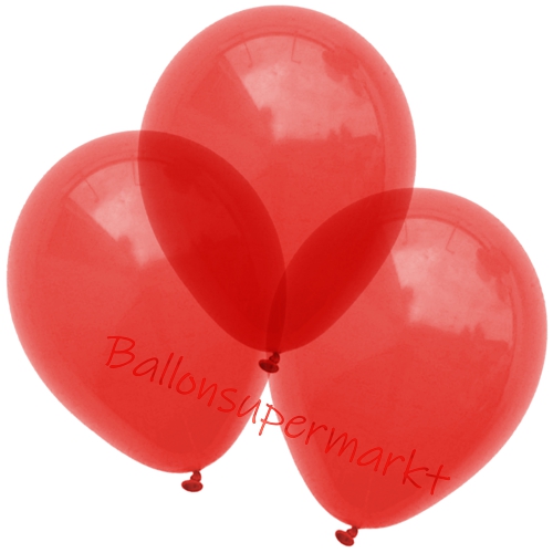 Kristall-Luftballons-Rot-30-cm-Ballons-aus-Natur-Latex-zur-Dekoration-Transparent