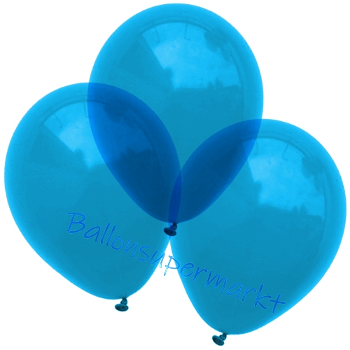 Kristall-Luftballons-Royalblau-30-cm-Ballons-aus-Natur-Latex-zur-Dekoration-Transparent