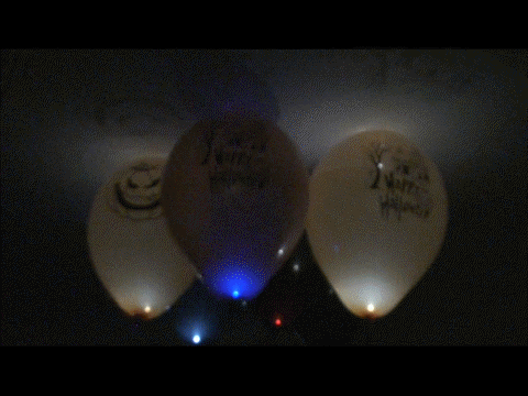 LED-Leucht-Luftballons-Halloween Gespenster und Fledermäuse