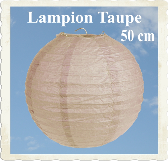 XL Lampion, 50 cm, Taupe