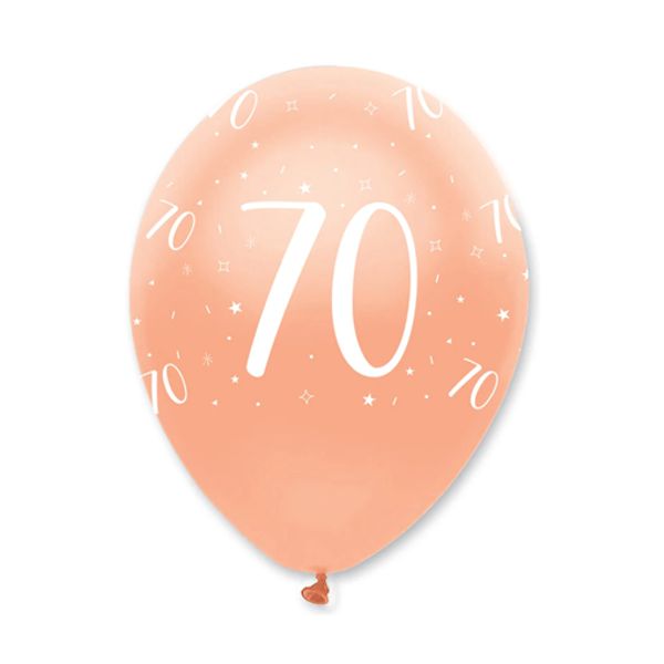 Luftballons-Rosegold-40-Latexballons-zum-18.-Geburtstag-Dekoration-Partydeko-6-Stueck-30-cm
