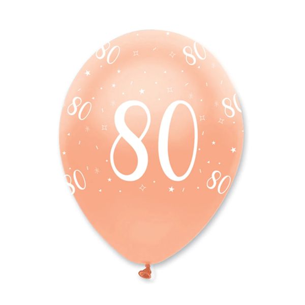 Luftballons-Rosegold-40-Latexballons-zum-18.-Geburtstag-Dekoration-Partydeko-6-Stueck-30-cm