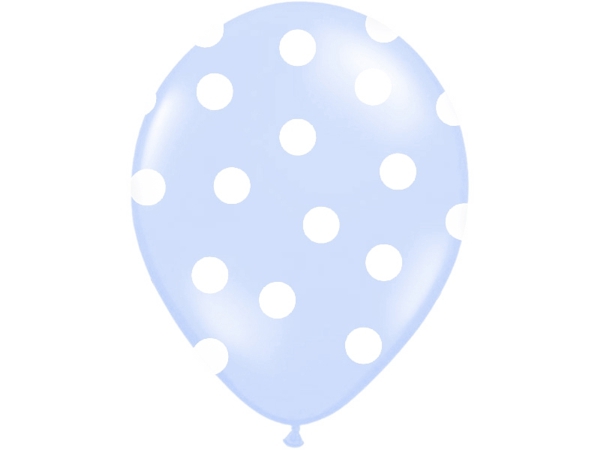 Latexballons-Baby-Blue-Dots-zur-Geburt-Babyparty-Babyshower-Boy-Junge-2
