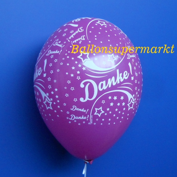 Latexballons-Danke-Luftballons-Pink-Dekoration-Partydekoration-Danksagung