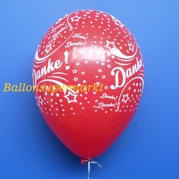 Latexballons-Danke-Luftballons-Rot-Dekoration-Partydekoration-Danksagung