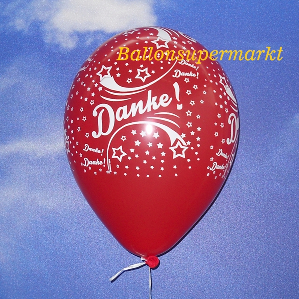 Latexballons-Danke-Luftballons-Rot-Dekoration-Partydekoration
