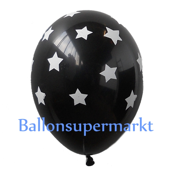 Latexballons-Sterne-Schwarz-Dekoration-zu-Silvester-Neujahr-Partydekoration-Geburtstag Latexballons-Sterne-Schwarz-Dekoration-zu-Silvester-Neujahr-Partydekoration-Geburtstag