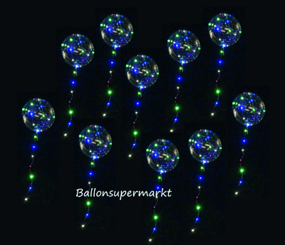 Leuchtzauber-LED-Lichterketten-Heliumballons