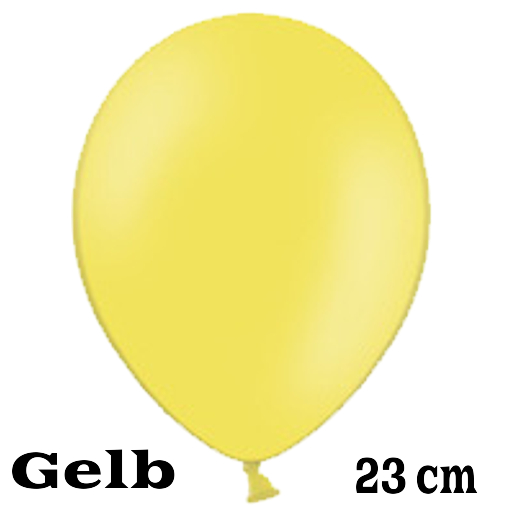 Latex-Luftballons Ø 23 cm Pastel 10 Stk gelb Dekoballons Ballons 