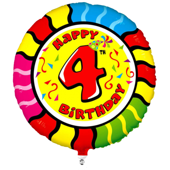 Luftballon-4.-Geburtstag-Animalloon-mit-Ballongas-Helium