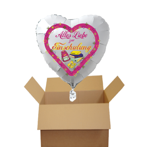 Luftballon-Herzform-weiss-Alles-Liebe-zur-Einschulung-mit-Ballongas-im-Karton-zur-Lieferung