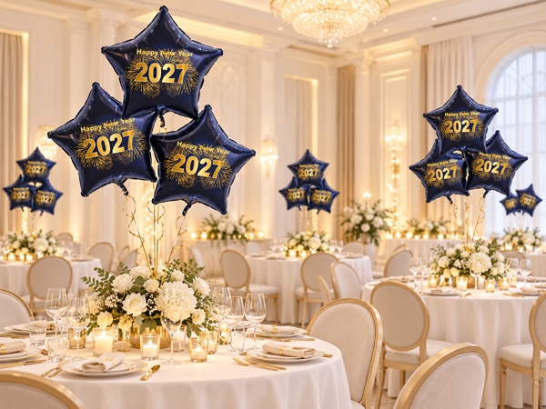 Luftballon-Silvester-Neujahr-2027-gold-schwarz-Raumdekoration
