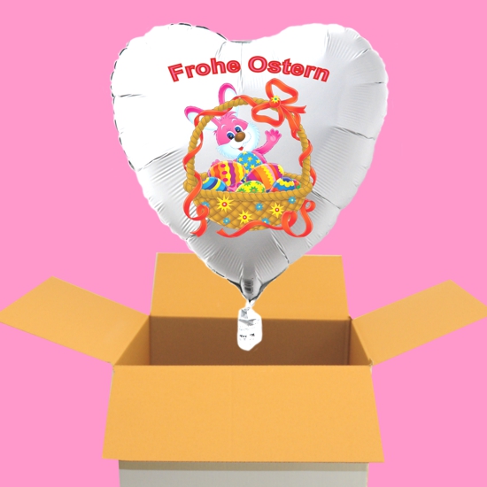 Luftballon-aus-Folie-Frohe-Ostern-Osterhase-Ostereier-im-Osterkorb-Herzballon-mit-Helium-zum-versand-im-Karton