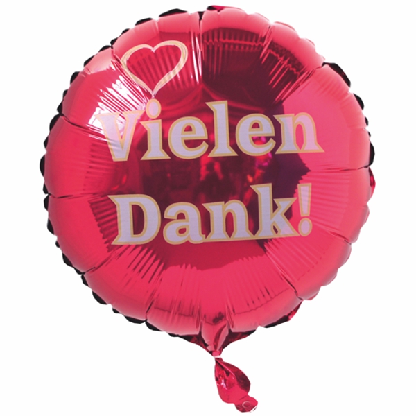 Vielen Dank! Luftballon mit Ballongas Helium, Ballongrüße! Sag es mit Ballons!