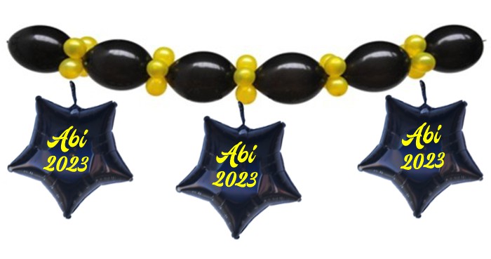 Luftballongirlande-ABI-2023-Partydeko-Abiparty