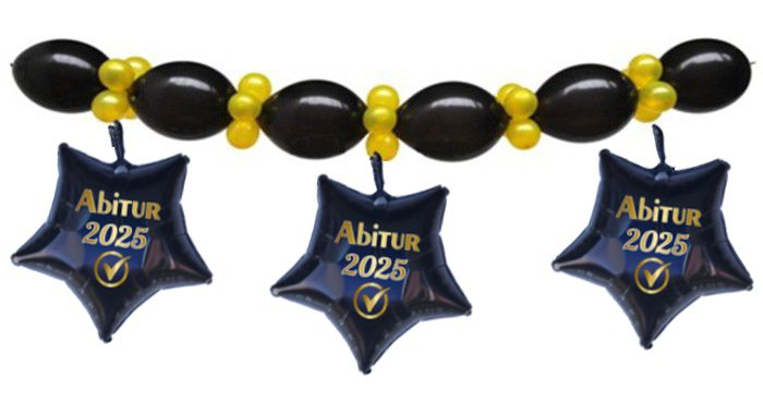 Luftballongirlande-ABI-2025-Partydeko-Abiparty