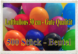 Luftballons 30 cm, Gute Qualität, 500 Stück
